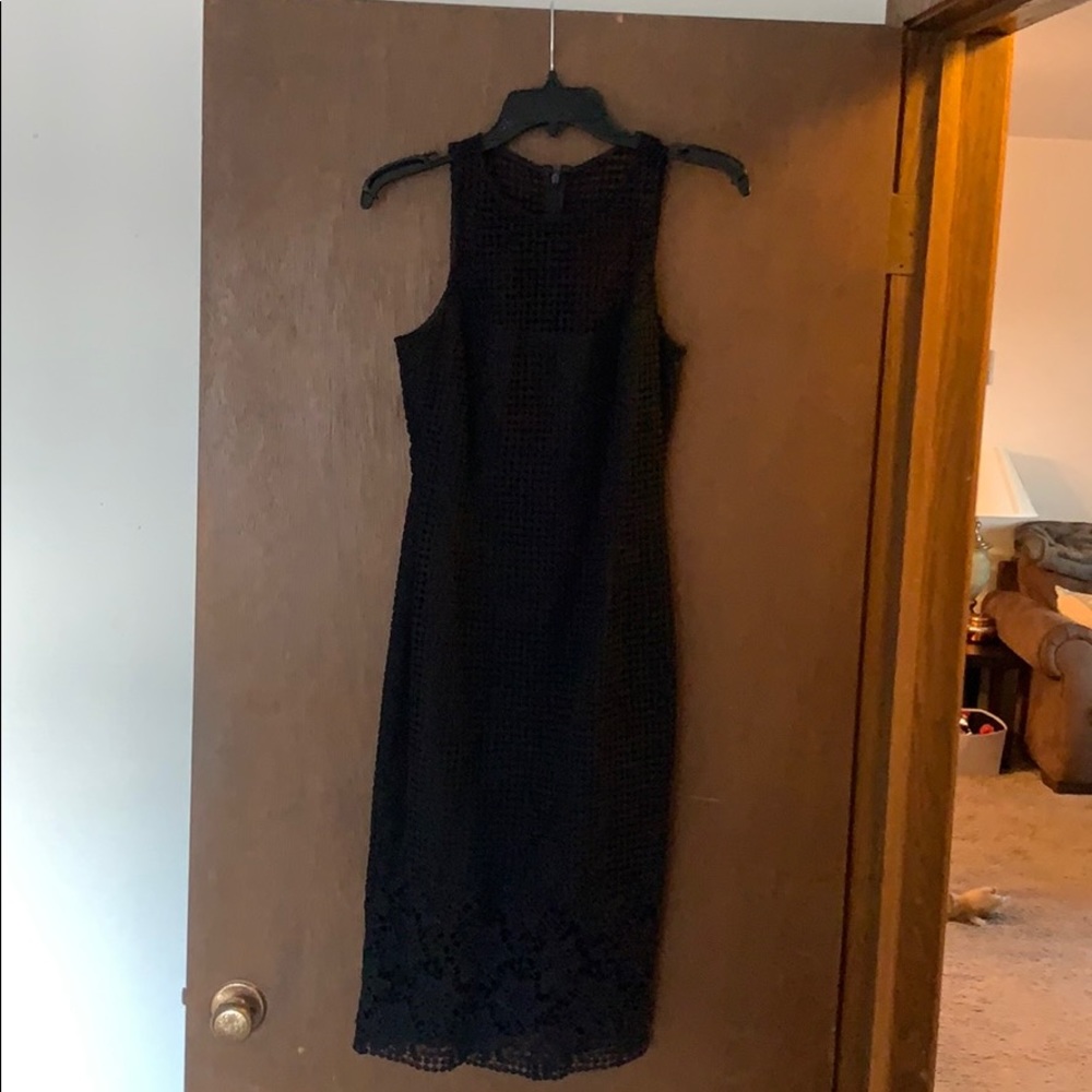 White House Black Market lace black dress
